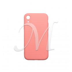 Cover morbida in silicone per Apple iPhone XR con 3D camera rosa