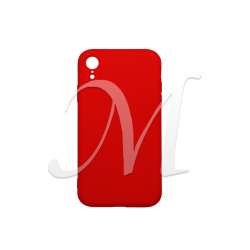 Cover morbida in silicone per Apple iPhone XR con 3D camera rosso