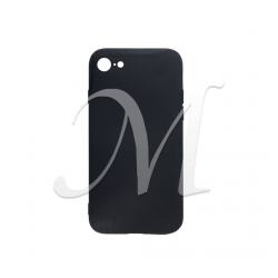 Cover morbida in silicone per Apple iPhone 7 / 8 / SE 2020 con 3D camera nero