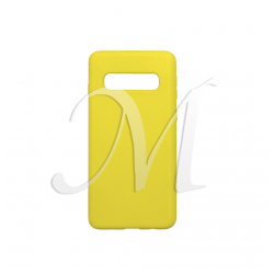 Cover morbida in silicone per Samsung Galaxy S10 giallo