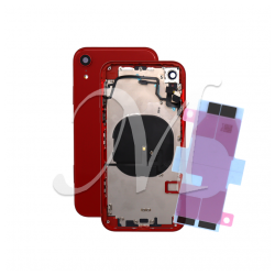 Back Cover Housing scocca con vetrino posteriore e flex /tasti per Apple iPhone XR rosso (red)