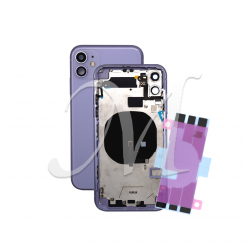 Scocca posteriore con flex / tasti per Apple iPhone 11 viola (purple)